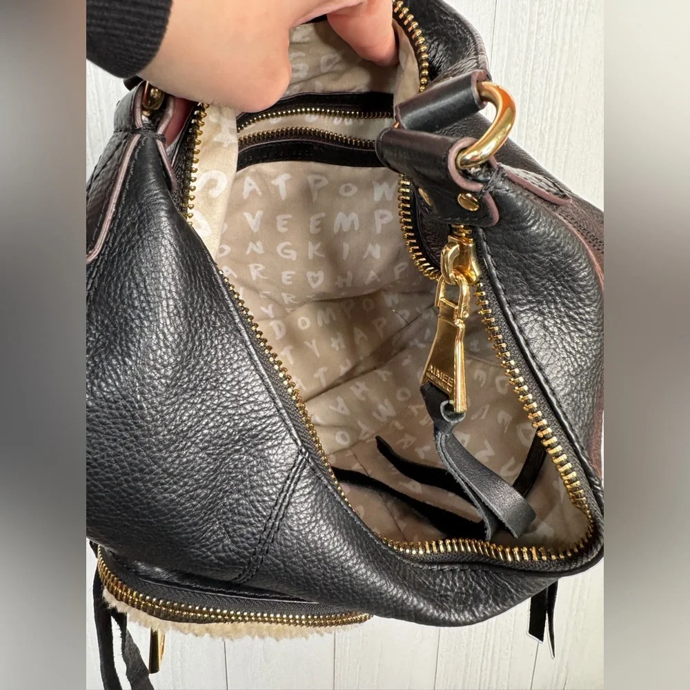 Aimee Kestenberg Leather Car-Go Hobo Bag | Shearling